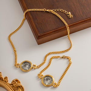 High Quality 18k Gold Plated Copper Designer Jewelry Famous Brands Luxury Earrings Bracelet <strong>Necklace</strong> Jewelry Set - Product Image 5