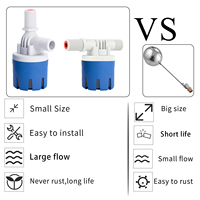 Allumer automatiquement la vanne à flotteur 1/2 "3/4" 1 "dans le tuyau vanne à flotteur d'eau en plastique large Application vanne à flotteur pour incubateur d'oeufs