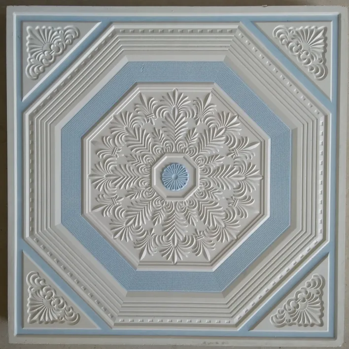 60x60 carreaux de plafond en plâtre coloré grg de haute qualité, plafond en fibre de plâtre