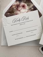 Invitaciones Elegantes con Impresión Tipográfica en Papel de Algodón Puro, Personalizadas con Grabado en Relieve, para Aniversarios, Celebraciones y Bodas, Venta al Por Mayor