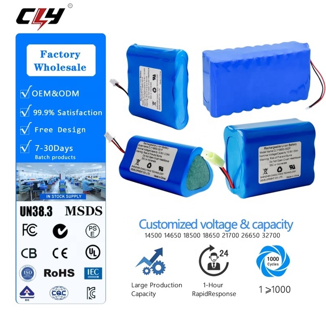 OEM Rechargeable 3.7V 12V 24v Li-ion Battery 3S1P 4S1P 3S2P 3S10P 21700 Li Ion Battery 18650 Lithium Battery Pack for Power Bank