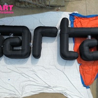 Panneau de lettres gonflable de taille sur mesure pour la décoration suspendue, nouveau modèle de lettre géant gonflable de conception