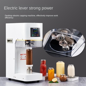 Thương mại tự động điện con dấu nhiệt máy đóng nắp Pet 250ml 330ml 500ml lon niêm phong máy cho trà sữa nước giải khát uống - Product Image 3