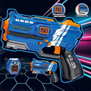 MILI <span class=keywords><strong>Laser</strong></span> infrarossi Tag gioco <span class=keywords><strong>pistola</strong></span> giocattoli 4 pistole e 4 giubbotti Set con display a LED per l'arena Play - Product Image 3