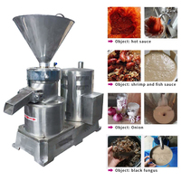 Productie van commerciële chilipepersaus, productie van vlees- en bottenpasta, molen, crusher, fruit- en groentepasta molen, colloïdmolen