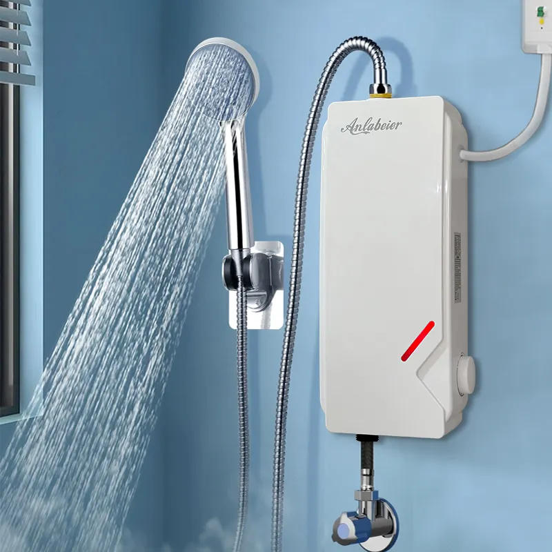 2023 mini taille 220v salle de bain bon prix douche électrique sans réservoir instan chauffe-eau