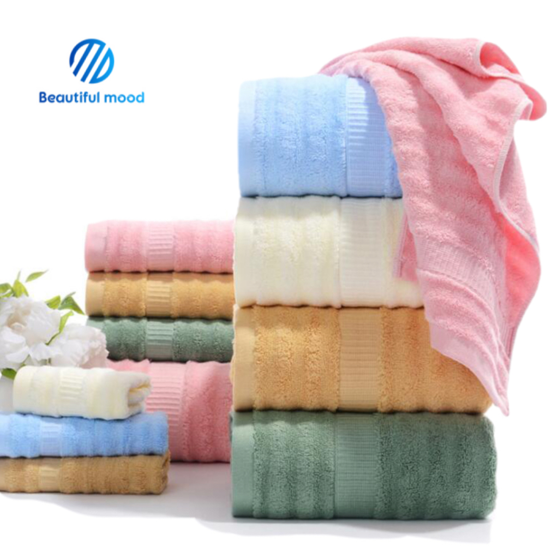 Best sale fashion style pink hotel bath towel bamboo towel