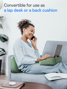 Trọng lượng nhẹ Lap gối với túi lưu trữ sử dụng như cả hai Lap bàn và trở lại đệm thoải mái kết cấu da máy tính xách tay Khay bàn bàn - Product Image 5