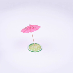 Parapluies de boisson de parasol d'été de cocktail jetables biodégradables imprimés par logo Pick - Product Image 5
