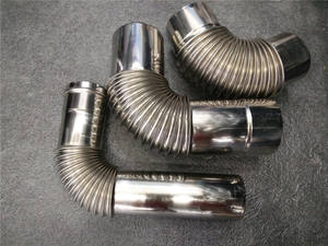 Coude en U en acier inoxydable <span class=keywords><strong>pour</strong></span> cheminée de chauffage au gaz, 180 degrés, 90 degrés, 45 degrés, genou au choix - Product Image 6