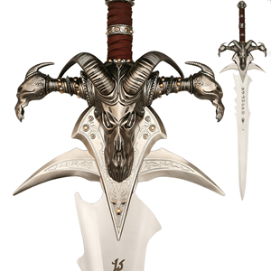 <span class=keywords><strong>Espada</strong></span> Frostmourne <span class=keywords><strong>Real</strong></span> del Rey Lich Arthas, Colección de Cosplay de World of Warcraft, 120 cm, 4 kg - Product Image 1