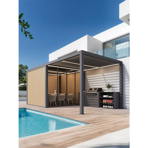 Carpas de Jardín para Eventos, Carpa Plegable Tipo Gazebo Personalizada de 3x3m, Carpa de Jardín para Bodas con Recubrimiento en Polvo para Balcón - Product Image 4