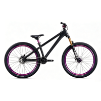 Vélo de montagne à cadre rigide en alliage d'aluminium de 26 pouces avec fourche à suspension, freins à disque hydrauliques, vitesse unique, niveau d'entrée, pour les trajets en ville