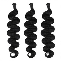 Cheveux humains en vrac à ondulations profondes, extensions de cheveux naturels noirs pour tresses et usage quotidien