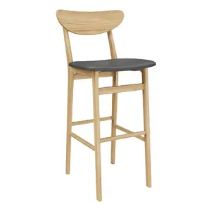 High quality discount high chair bar counter solid wood bar Stools