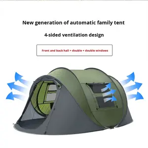 เต็นท์ชายหาดแบบพับอัตโนมัติสำหรับฤดูร้อน ใช้งานกลางแจ้งได้ รองรับหลายคน กางเร็วใน 1 วินาที ขนาด 1000-1500 <span class=keywords><strong>ม</strong></span><span class=keywords><strong>ม</strong></span>. - Product Image 5