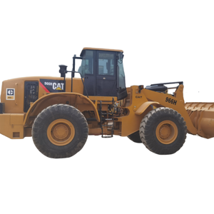 Chargeur sur pneus numérique original japonais d'occasion Cat 966h Chargeur frontal d'occasion Caterpillar 966 - Product Image 1