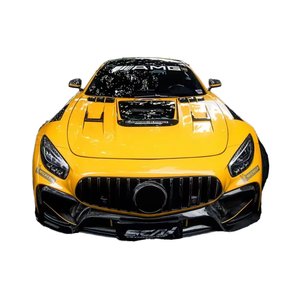 ชุดแต่งกันชนหน้า-หลัง AMG GTS 2015-2021 คาร์บอนไฟเบอร์ครึ่งชิ้น สำหรับ Mercedes Benz AMG GTS ชุดแต่งกันชนหน้า-หลังแบบ Facelift - Product Image 1