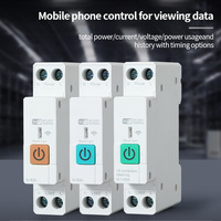 Disjoncteur Wi-Fi 63A Tuya avec minuterie, interrupteur intelligent sur rail DIN, contrôle à distance mobile, compteur d'énergie, surveillance de la consommation sans fil
