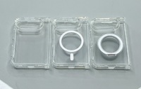 Étui de téléphone magnétique en acrylique transparent de 2,5 mm pour iPhone 18 DUO, anneau magnétique intégré coloré, coque de protection souple antichoc