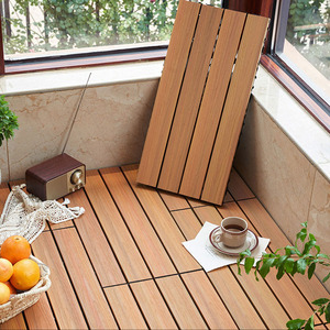 Plancher composite bois-plastique de <span class=keywords><strong>grande</strong></span> taille pour extérieur, imperméable, résistant à <span class=keywords><strong>la</strong></span> corrosion et à l'usure pour patio/<span class=keywords><strong>terrasse</strong></span>/balcon - Product Image 6