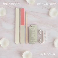 Kit de pédicure jetable professionnel, limes à ongles, brosse à ongles, ensemble de soins des pieds, coupe-ongles pour salon de beauté