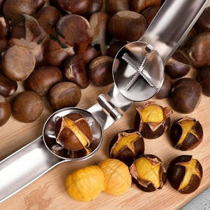 Utensilio Multifuncional de Acero Inoxidable con Forma de Cruz para Pelar Frutas y Abrir Nueces, Venta al por Mayor, 1 Unidad - Product Image 1