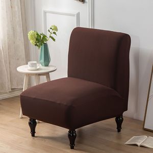 Cubierta elástica para taburete gordo de seda de leche cubierta para silla de sofá individual sin brazos cubierta protectora para silla de hotel - Product Image 6