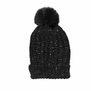 Knitted Thickened Letter Caps 2pcs Ski Warm Fur Pom Pom Beanies Scarf Unisex Fleece Lined Winter <b>Hats</b> Scarf Set Travel Y2K Style - Product Image 1