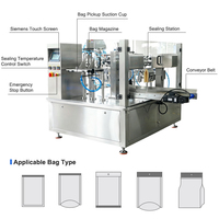 Machine d'emballage de sacs préformés efficace, solution rotative de remplissage et de scellage de sachets