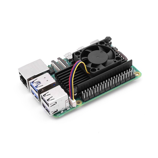 Raspberry Pi 5 Dedicated Heat Sink Aluminum Alloy Heatsink With Fan Cooler and Thermal Adhesive
