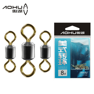 Aohu Estilo Americano Giratorio 8 #   Conector de Pesca de Agua Dulce de Alto Rendimiento - Product Image 4