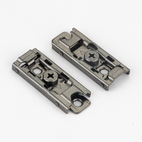 Charnière de meuble 3D en nickel noir, amortisseur bidirectionnel, charnière à fermeture douce, charnière hydraulique pour armoire de cuisine, porte en aluminium ou en verre