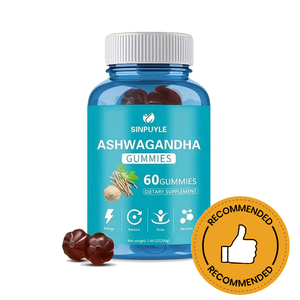 Gomitas de Ashwagandha Veganas, Naturales y de Materia Prima Pura, para Hombres y Mujeres, Alivio del Estrés, Productos de Almacén en EE. UU. - Product Image 1
