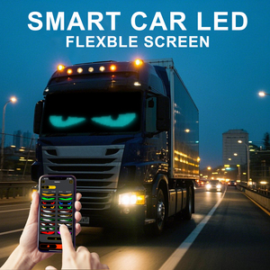 Luces LED de matriz flexible para camiones y coches, letreros LED con efecto de ojos de diablo, ojos parpadeantes para ventanas de camiones, venta al por mayor. - Product Image 2