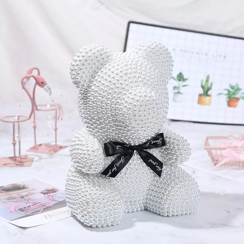 กล่องของขวัญรูปหมีดอกกุหลาบทำจากโฟม Diy สำหรับงานแต่งงาน