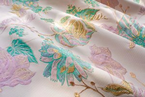 Alambre dorado 3D flor grande elegante <span class=keywords><strong>ponk</strong></span> brocado tela clásica primavera y otoño vestido de mujer tela decorativa Estilo Vintage - Product Image 5