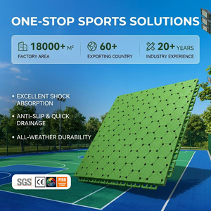 FIBA Certified TPV Basketball Court <b>Tiles</b> 305mm Hexagon All-Weather 50% Shock Absorption Interlocking REACH/CE/ Certified - Product Image 1