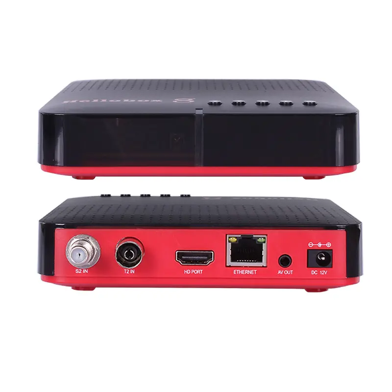 Hellobox กล่องรับสัญญาณดาวเทียม,กล่องรับสัญญาณดาวเทียม8 DVB-S2 S2X T2 H.265 WiFi แบบบิสคีย์อัตโนมัติ PowerVu Am Newcam
