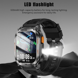 Montre connectée QX18 avec positionnement GPS, lampe torche LED, boussole, batterie 630 mAh, suivi de la <span class=keywords><strong>santé</strong></span>, tracker de fitness en plein air - Product Image 3