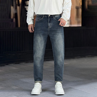 Haute Qualité Hommes Slim Fit Bleu Denim Pantalon Vintage Style Brodé Jeans Grande Taille Pour Hommes ODM En Gros De Chine