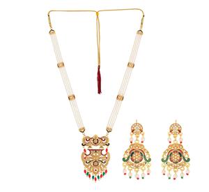 ชุดเครื่องประดับชุบทองหรูหราสำหรับผู้หญิงพร้อมต่างหูสร้อยคอคริสตัล - Product Image 5