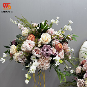 SMOOTH 2024 NUEVO Ramo de Rosas Artificiales de Seda Rosa, Diseño Asimétrico, Tamaño Personalizable, para Bodas/Eventos Navideños - Product Image 6