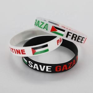 Braccialetto da polso in gomma siliconica con Logo personalizzato bandiera nazionale per GetheringsEvent ecc - Product Image 6