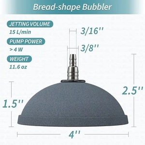 6/8/10/15/20cm 어항 버블 대형 빵 공기 돌 수족관 공기 펌프 - Product Image 4