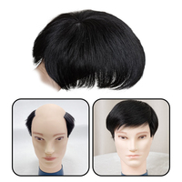 Prothèse capillaire 100% cheveux humains Remy pour hommes, en dentelle suisse naturelle respirante, avec clips, pour couvrir les cheveux clairsemés et dissimuler la calvitie
