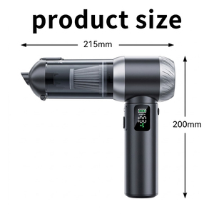 无线电池供电 ABS 手持式迷你车载吸尘器，带 LED 应急灯和吹气功能 - Product Image 5