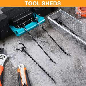 ตะขอแขวนสินค้าสำหรับชั้นวางสินค้าในซูเปอร์มาร์เก็ต ตะขอแขวนพลาสติกแบบเพ็กบอร์ดยอดนิยม - Product Image 2