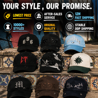 Promotion : Casquettes de baseball brodées camouflage 5 panneaux structurées A-Frame Gorras avec boîte – En stock