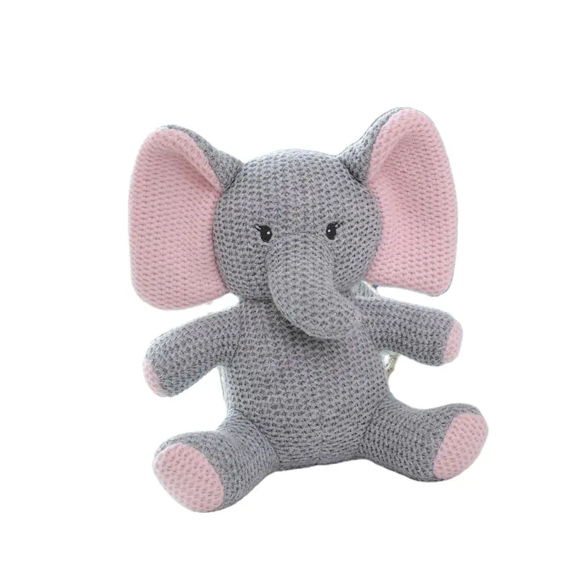 Nouveau Design licorne lapin éléphant dinosaure tricoté doux peluche Crochet jouets cadeau d'anniversaire